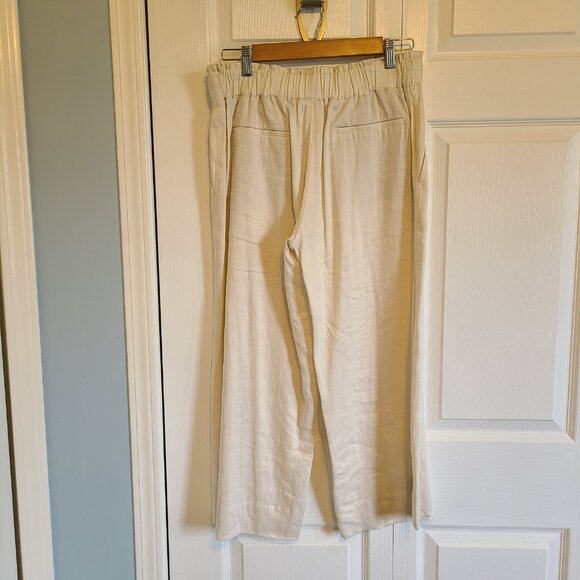 Vince linen wide leg cropped pants - Picture 2 of 6